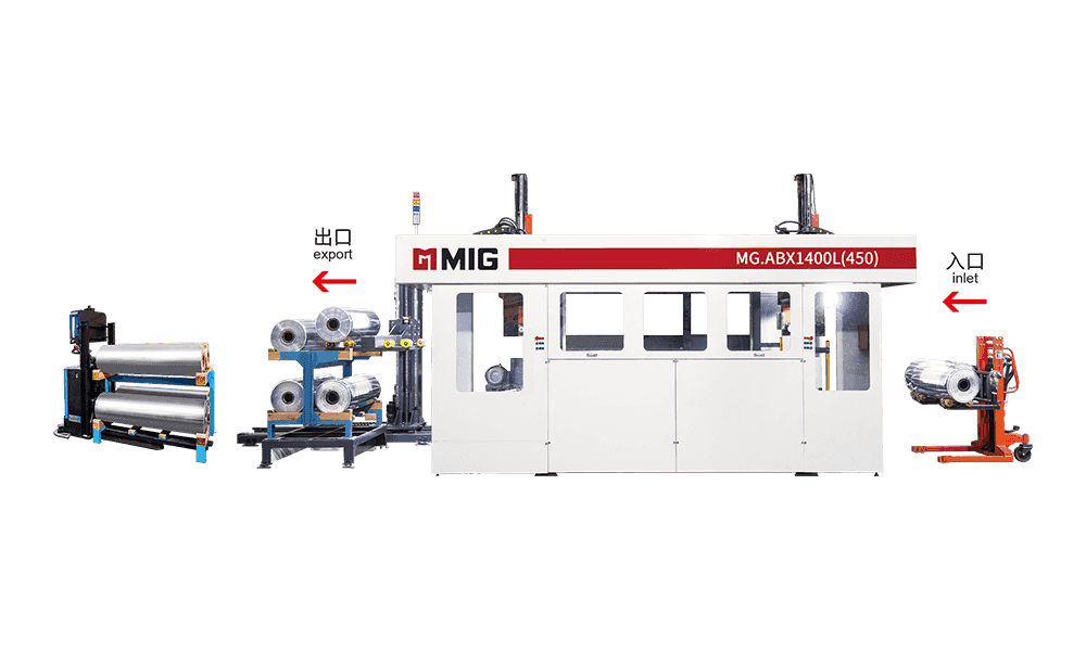 MG.ABX1400L (450) tříramenná myčka talířů (stojící)